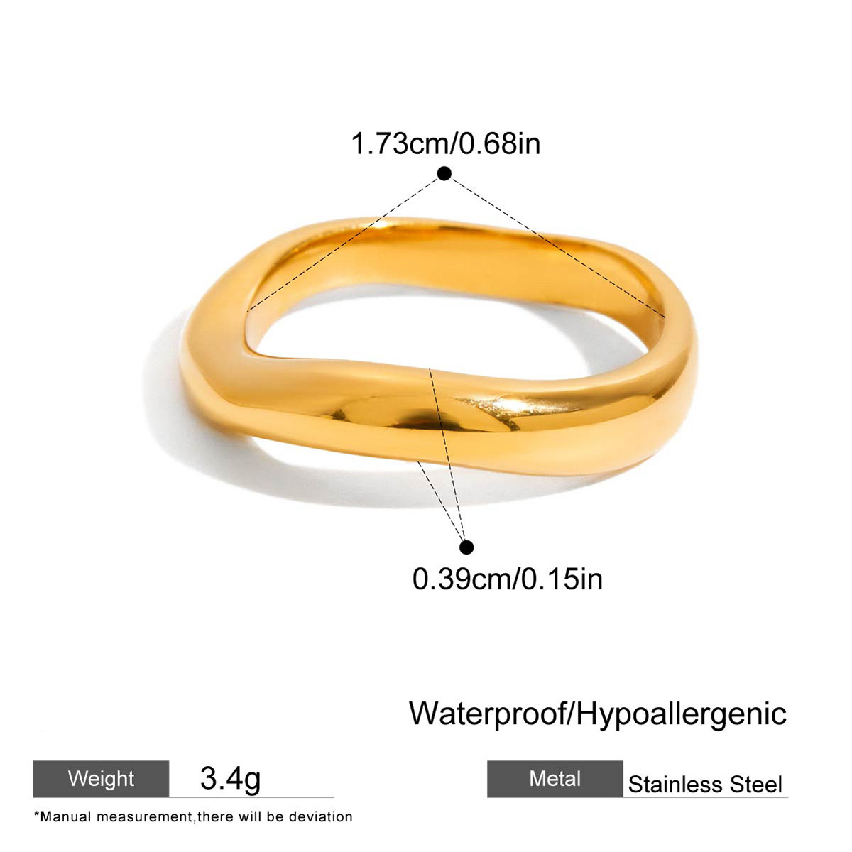 Stackable Zirconia Rings in Titanium Steel Three Styles Fade Resistant