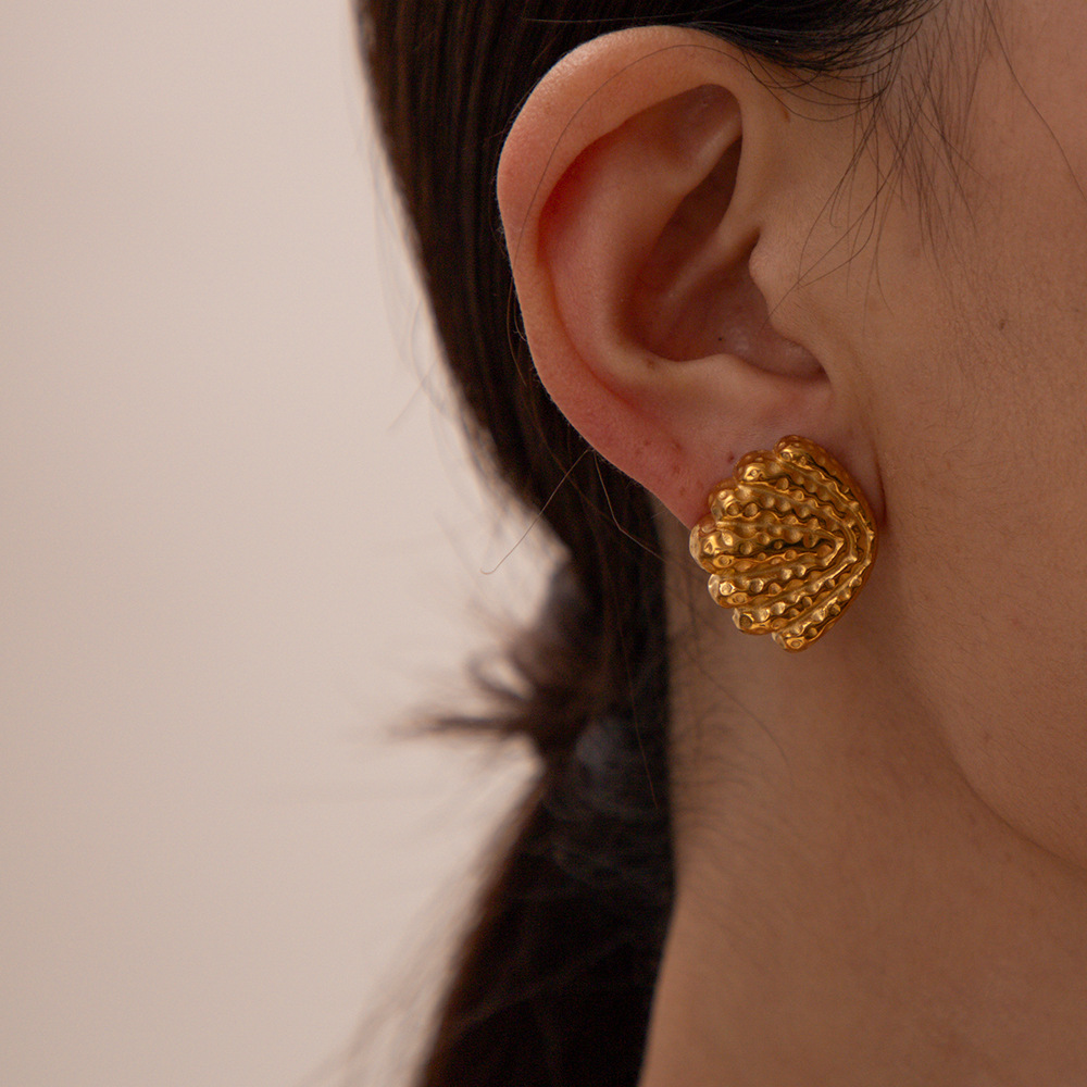 Summer Shell Series Stainless Steel Beach Earrings in Multiple Styles