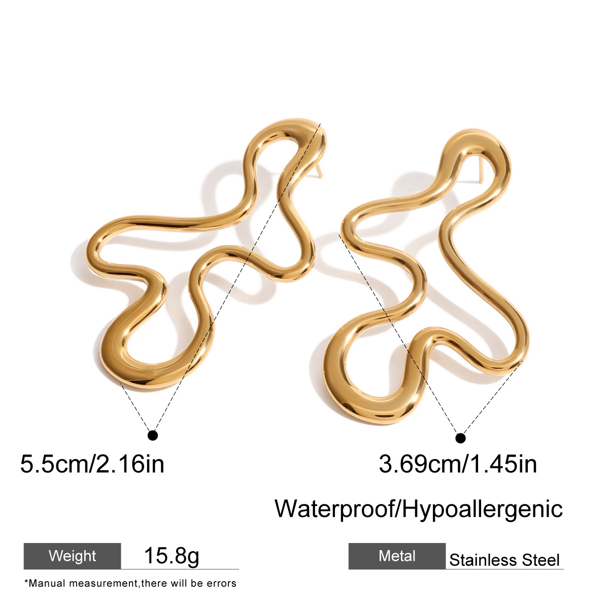 Modern Chic Geometric Stud Earrings in Luxury Assorted Designs