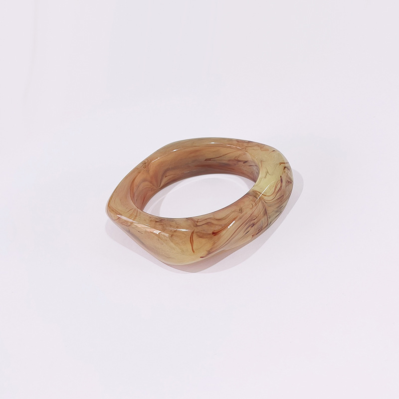 Hot Selling Chunky Oversized Irregular Resin Bracelet Stack Set