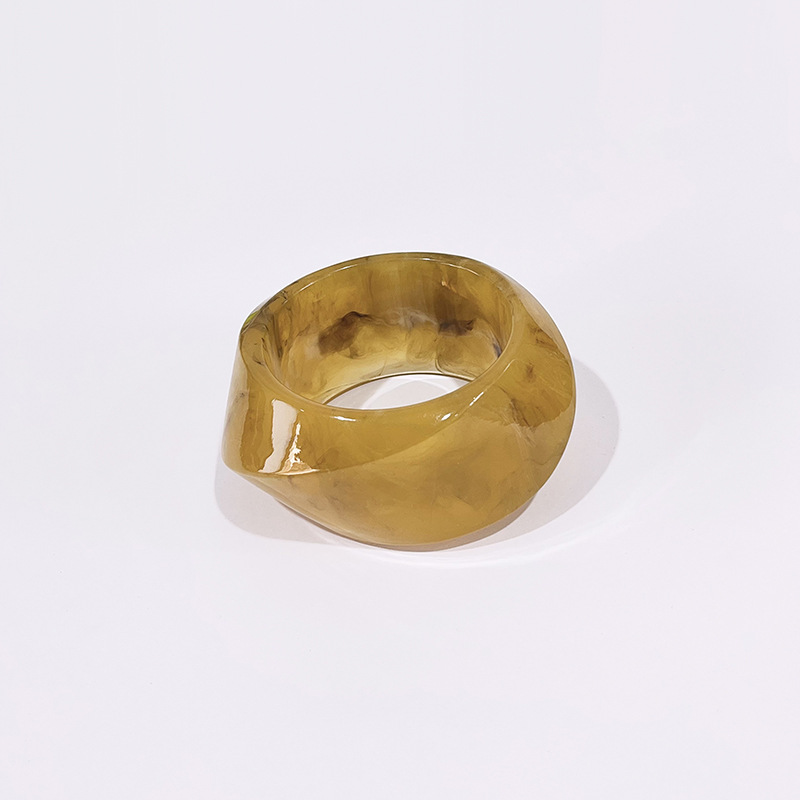 Hot Selling Chunky Oversized Irregular Resin Bracelet Stack Set