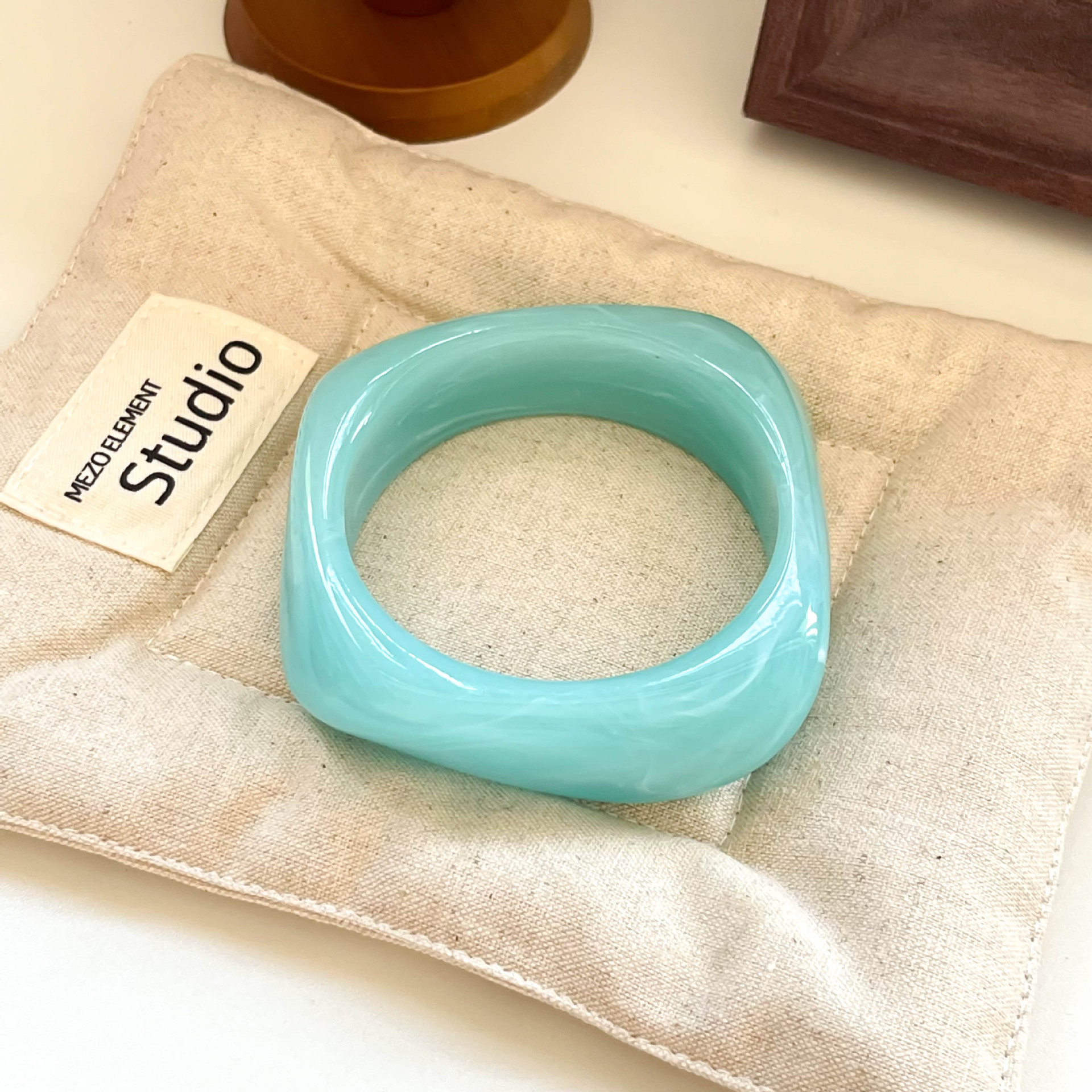 Geometric Gradient Resin Cuff Bracelet Available in 32 Colors