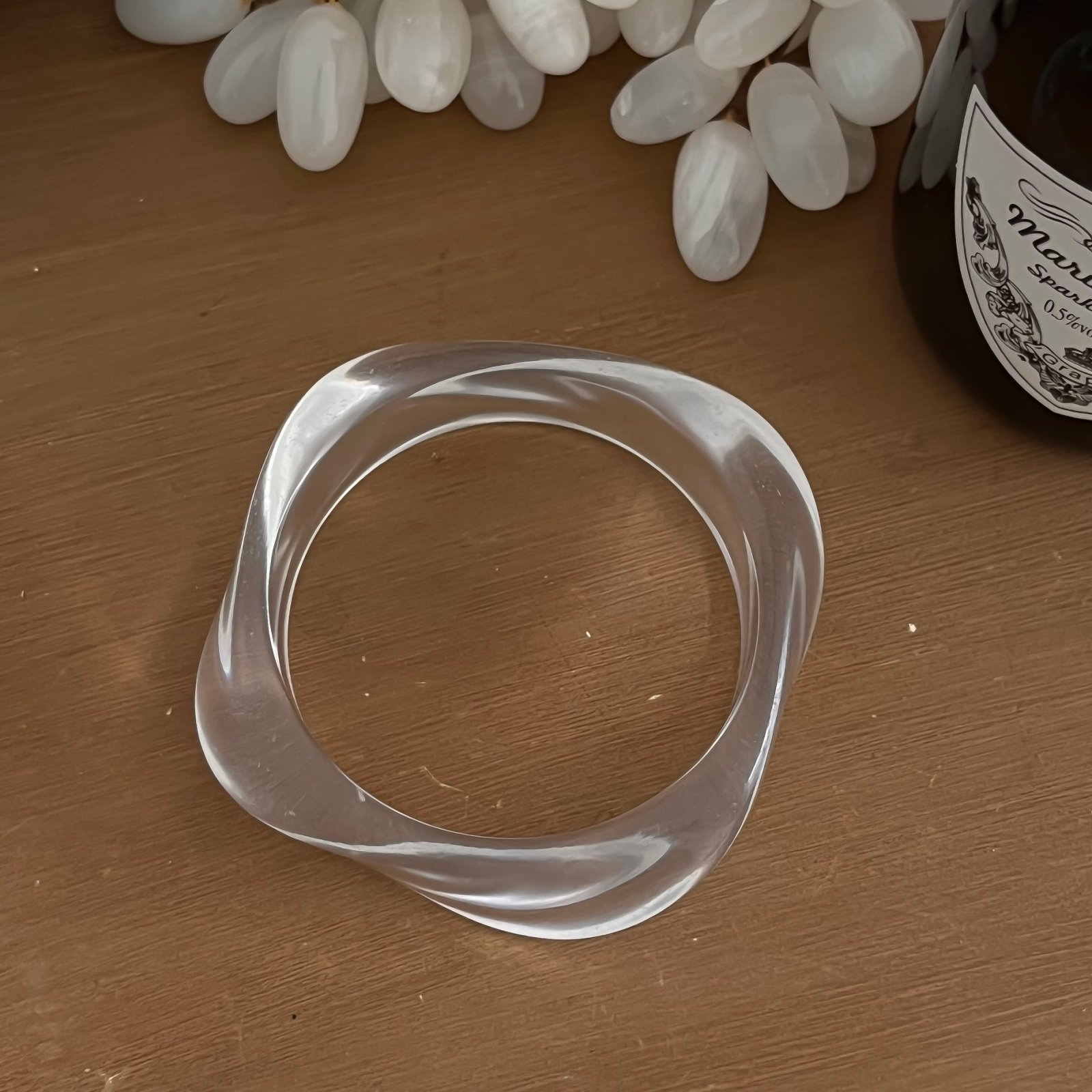 Geometric Gradient Resin Cuff Bracelet Available in 32 Colors