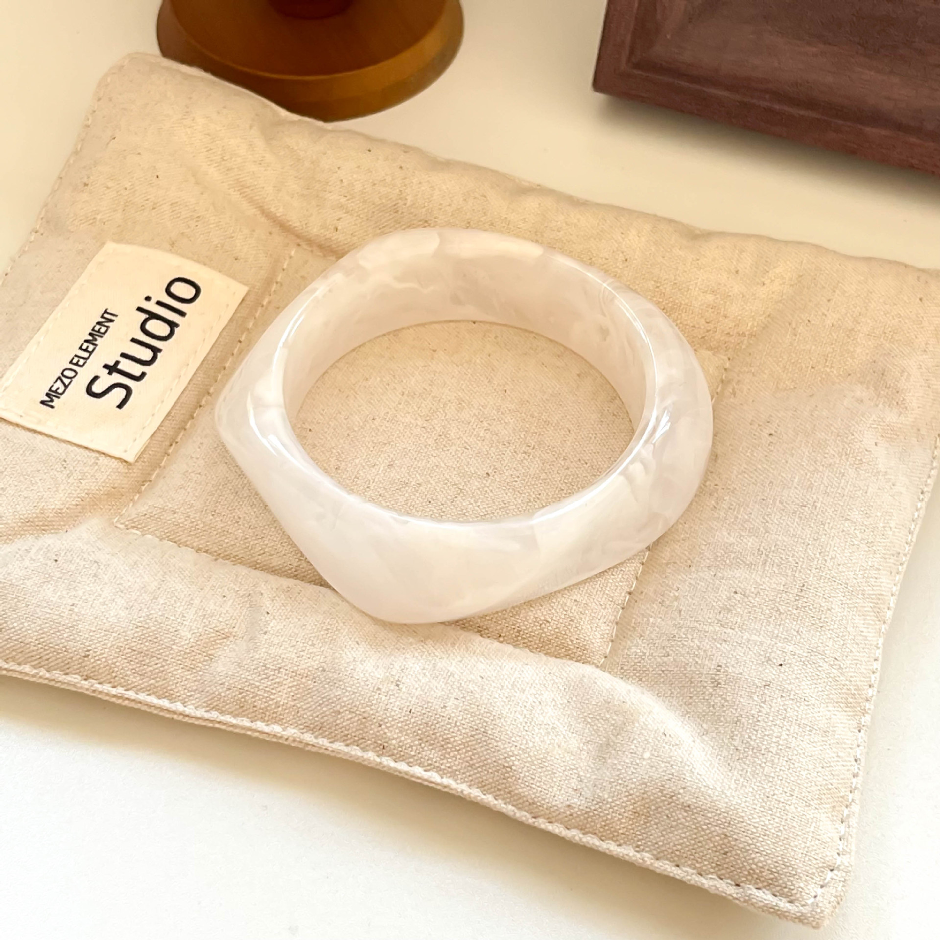 Geometric Gradient Resin Cuff Bracelet Available in 32 Colors