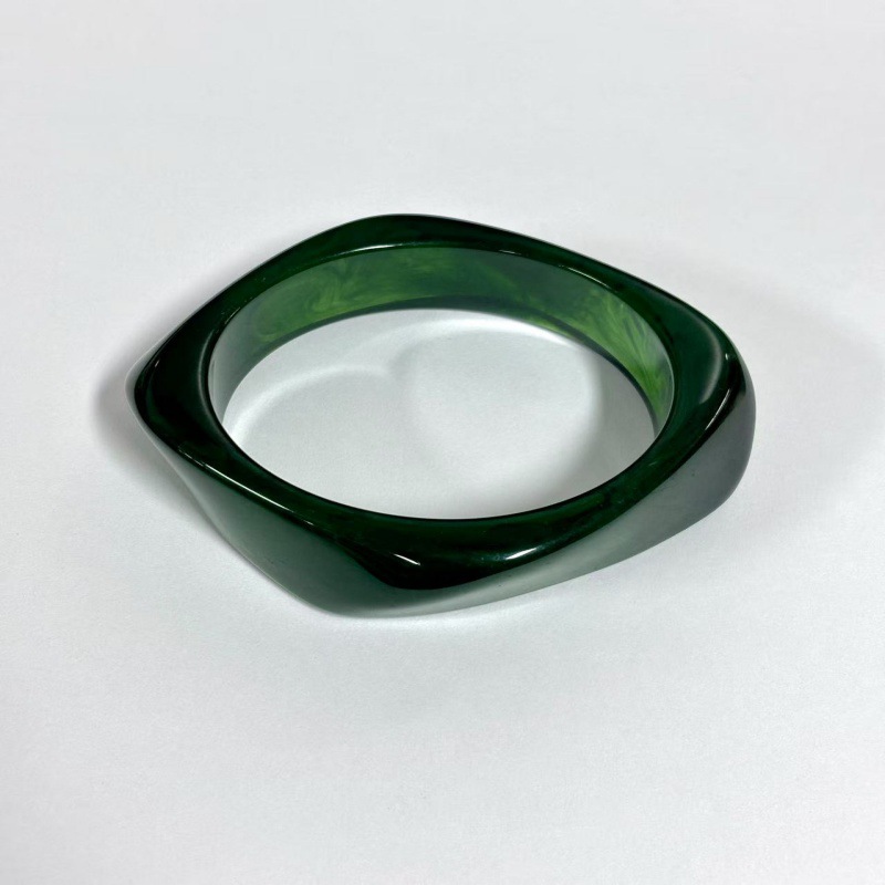 Geometric Gradient Resin Cuff Bracelet Available in 32 Colors