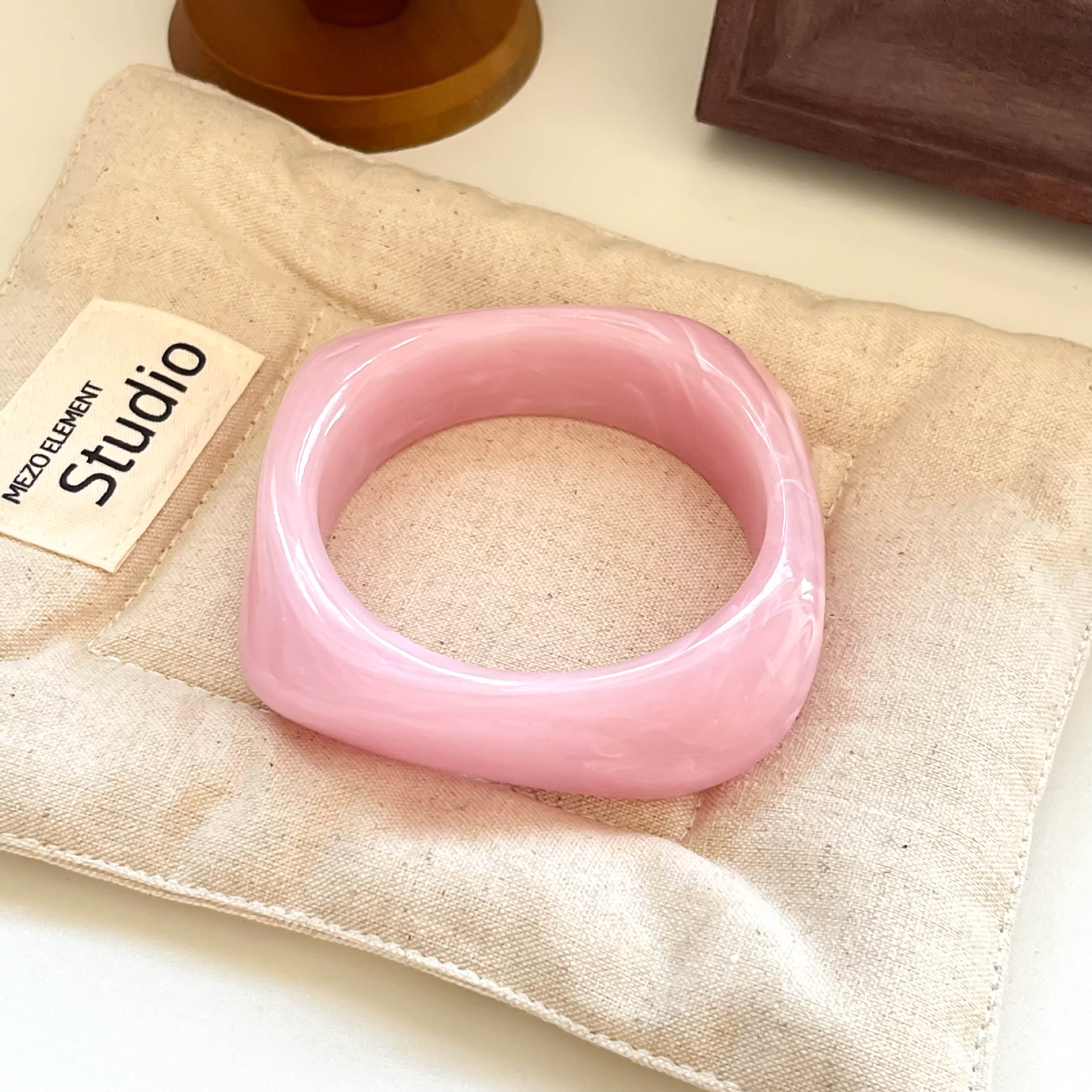 Geometric Gradient Resin Cuff Bracelet Available in 32 Colors