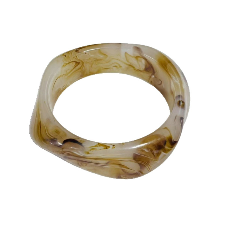 Geometric Gradient Resin Cuff Bracelet Available in 32 Colors