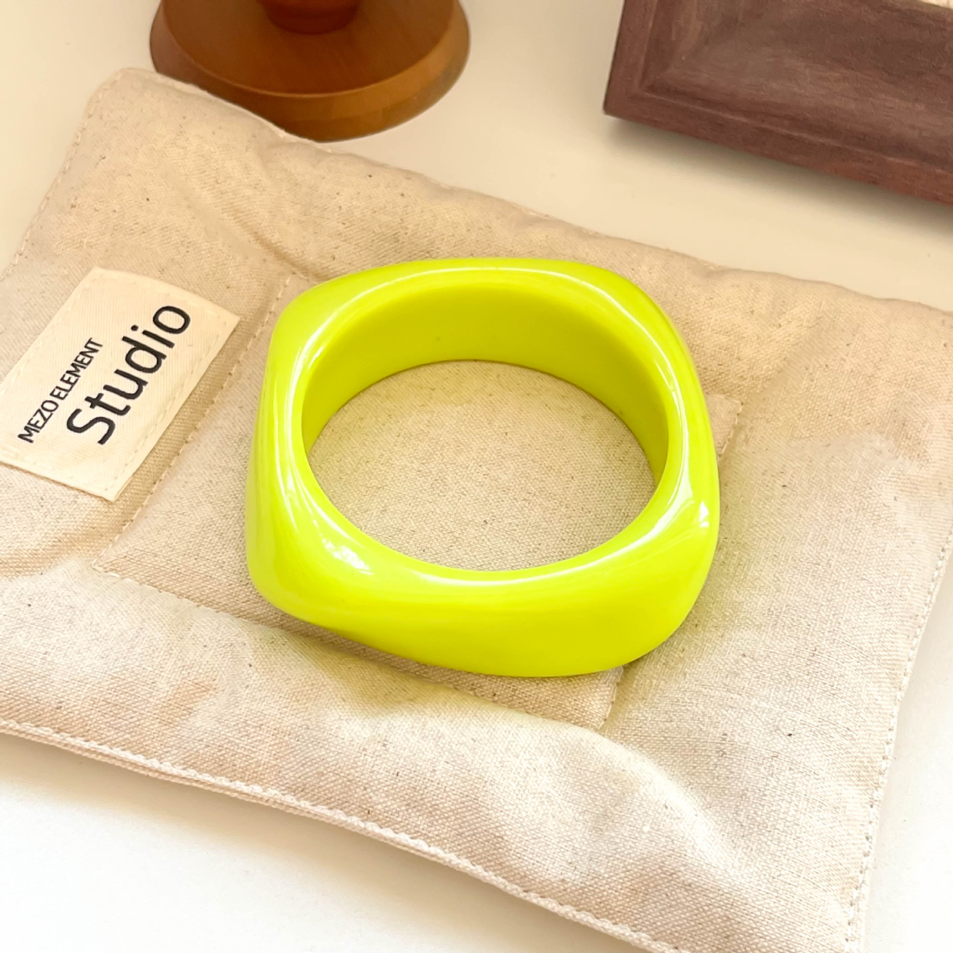 Geometric Gradient Resin Cuff Bracelet Available in 32 Colors