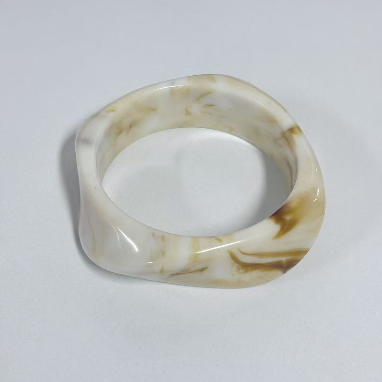 Geometric Gradient Resin Cuff Bracelet Available in 32 Colors