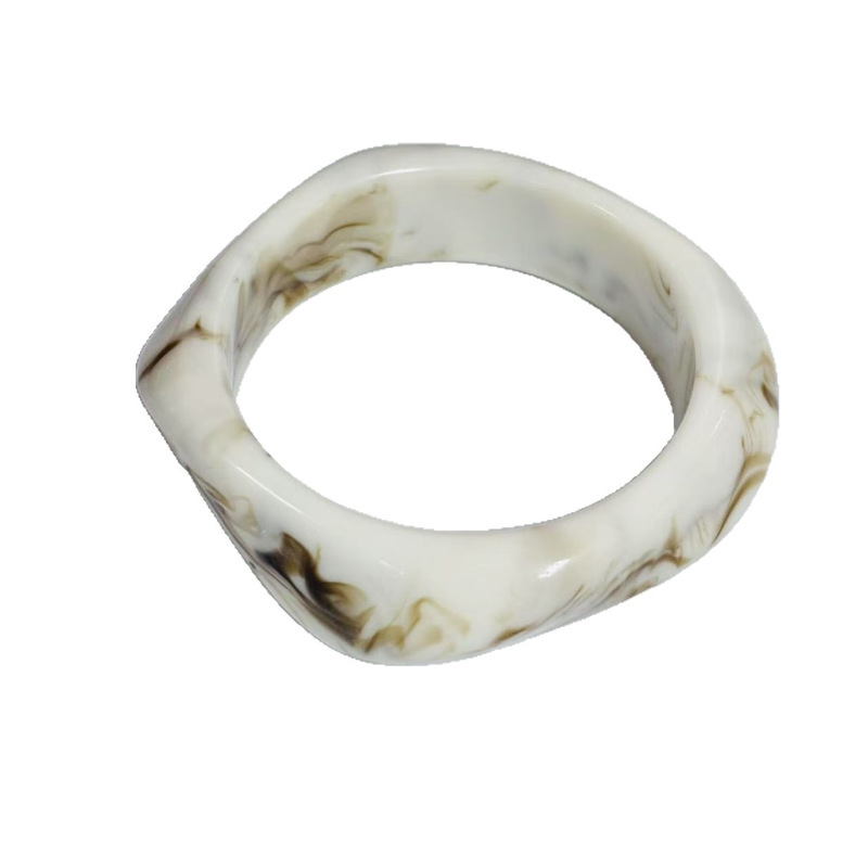 Geometric Gradient Resin Cuff Bracelet Available in 32 Colors
