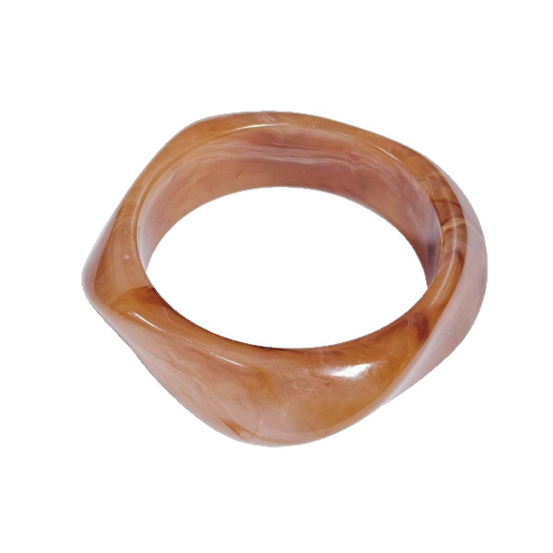 Geometric Gradient Resin Cuff Bracelet Available in 32 Colors
