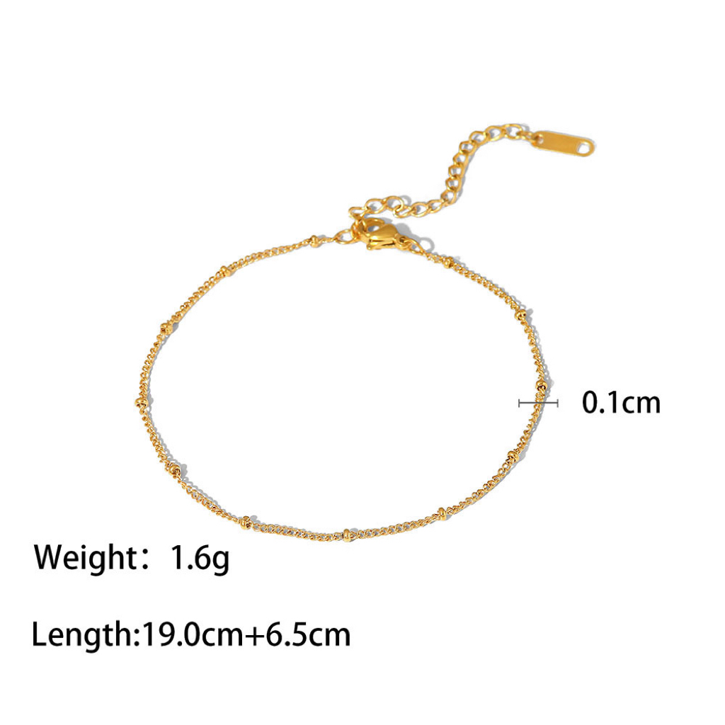 Stainless Steel Anklets Available in Multiple Styles
