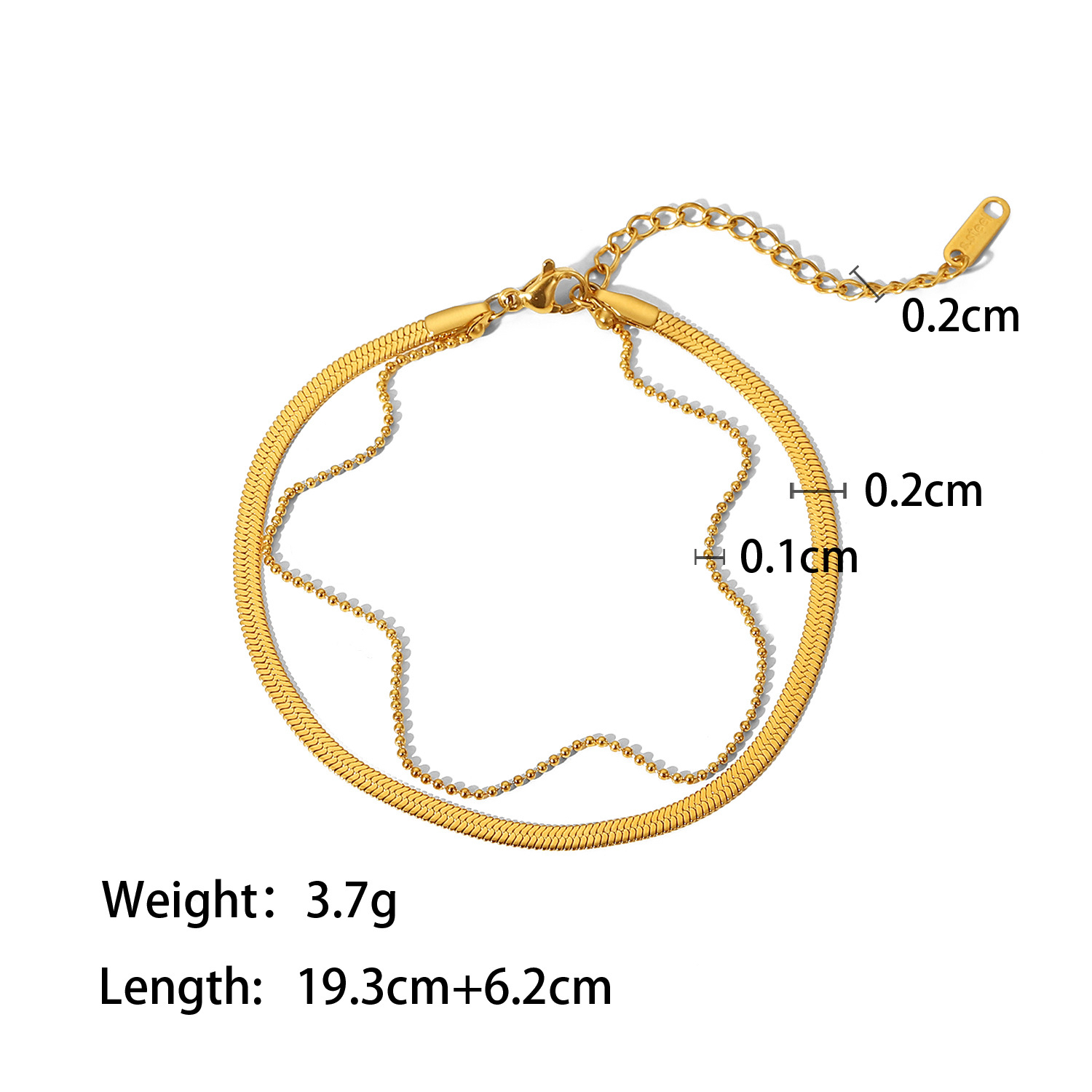 Stainless Steel Anklets Available in Multiple Styles