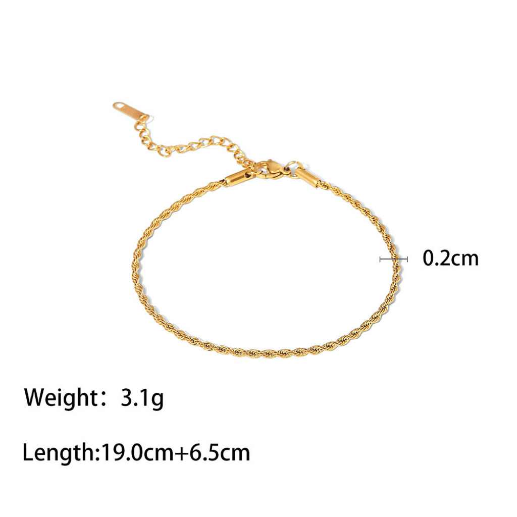 Stainless Steel Anklets Available in Multiple Styles