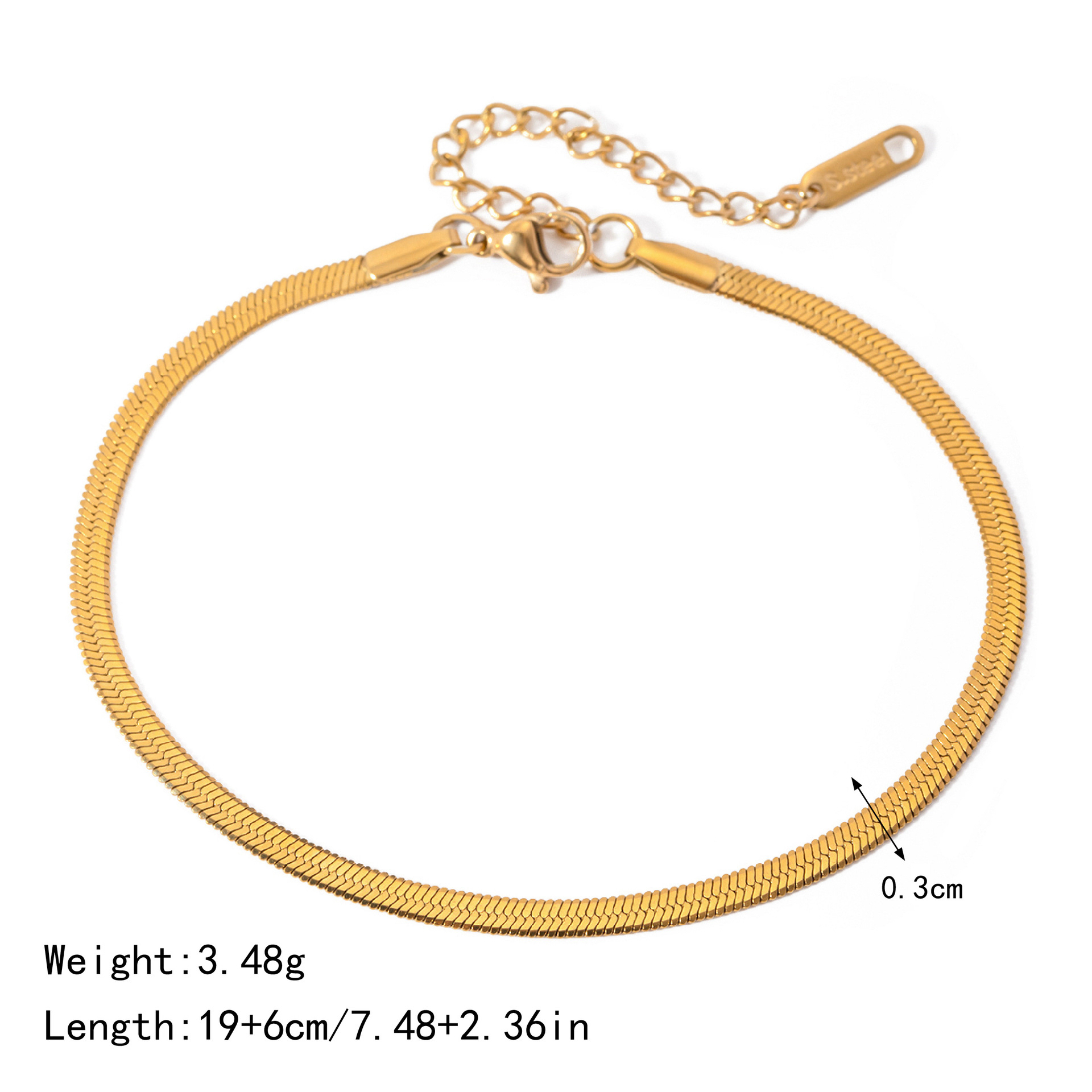 Stainless Steel Anklets Available in Multiple Styles