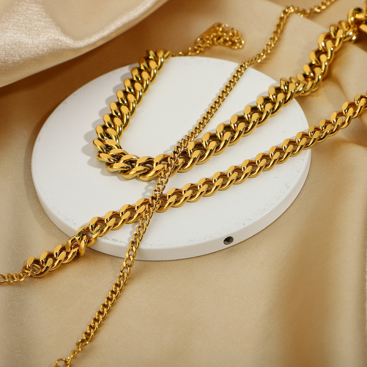 Fashion Cuban Anklet 316L Stainless Steel Available in Two Thickness Options