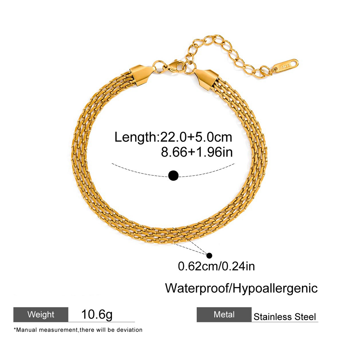 Stainless Steel Minimalist Classic Anklet