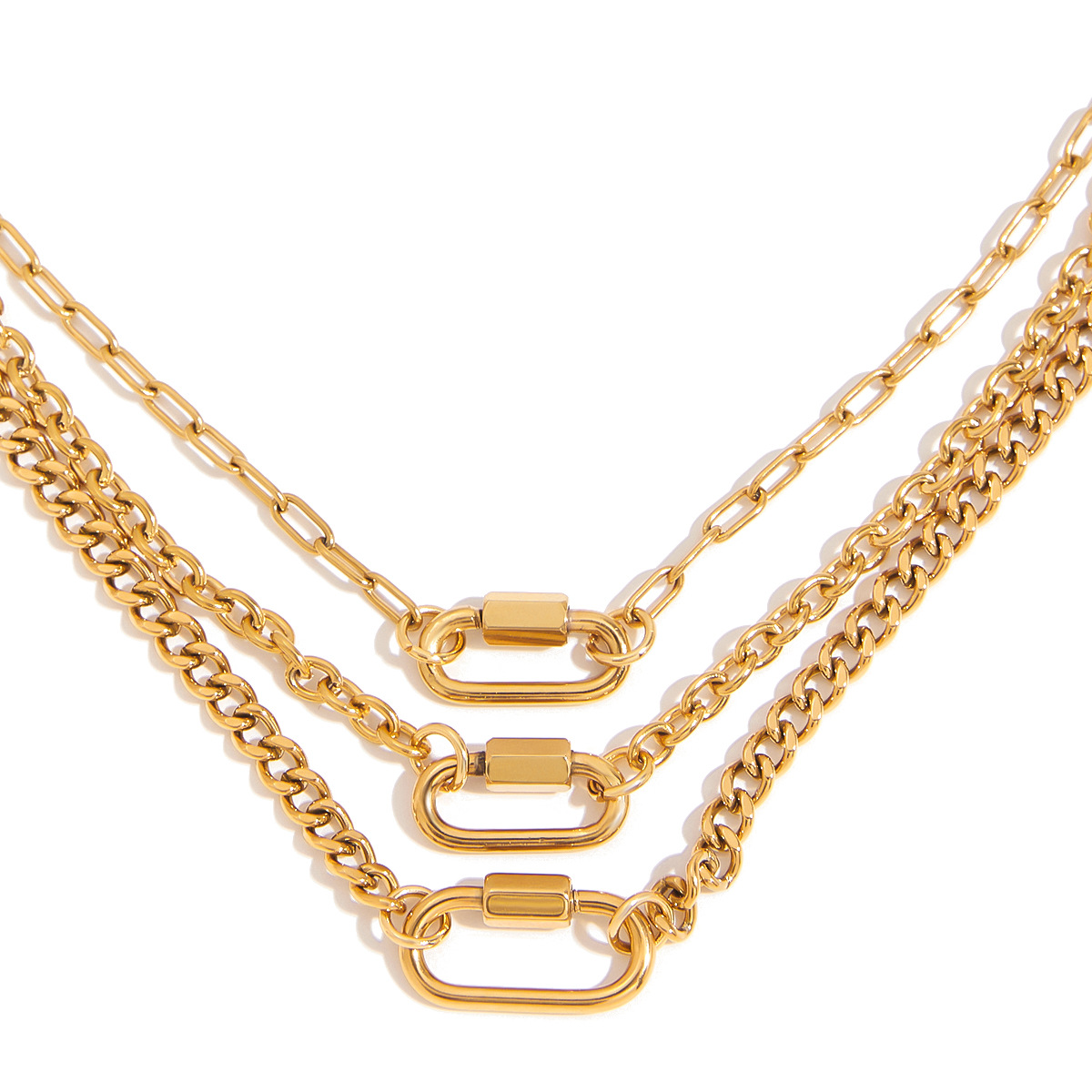 8 Styles Stainless Steel DIY Open Necklace for Pendant Matching