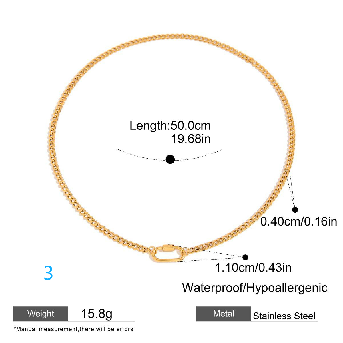 8 Styles Stainless Steel DIY Open Necklace for Pendant Matching