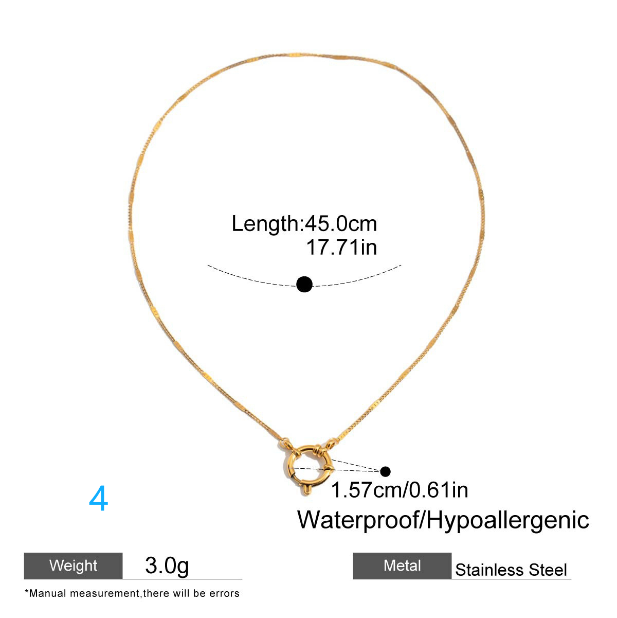 8 Styles Stainless Steel DIY Open Necklace for Pendant Matching