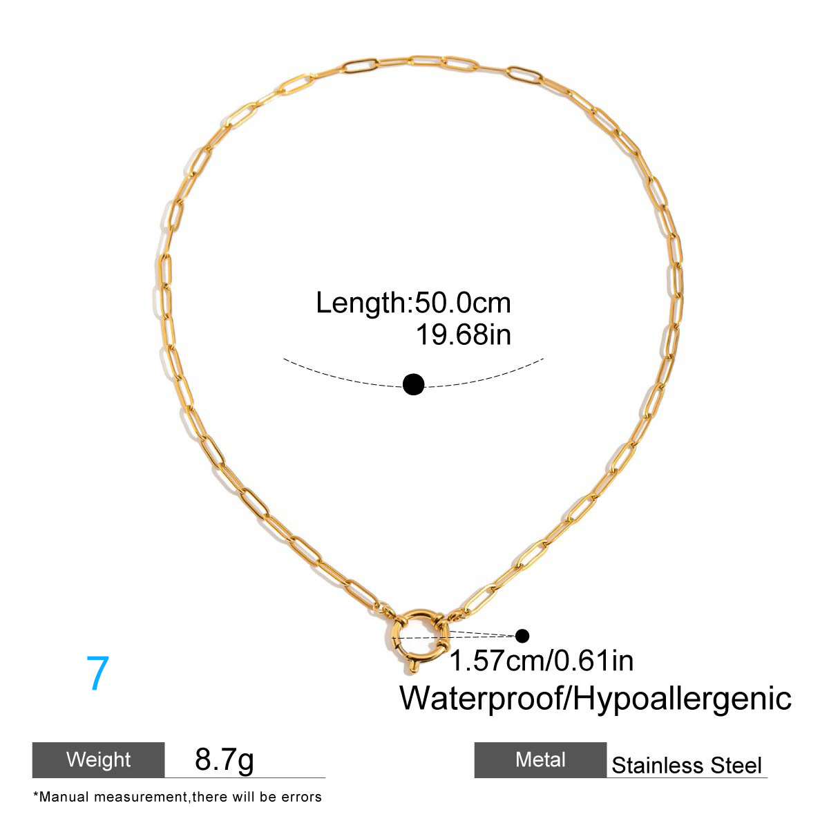 8 Styles Stainless Steel DIY Open Necklace for Pendant Matching