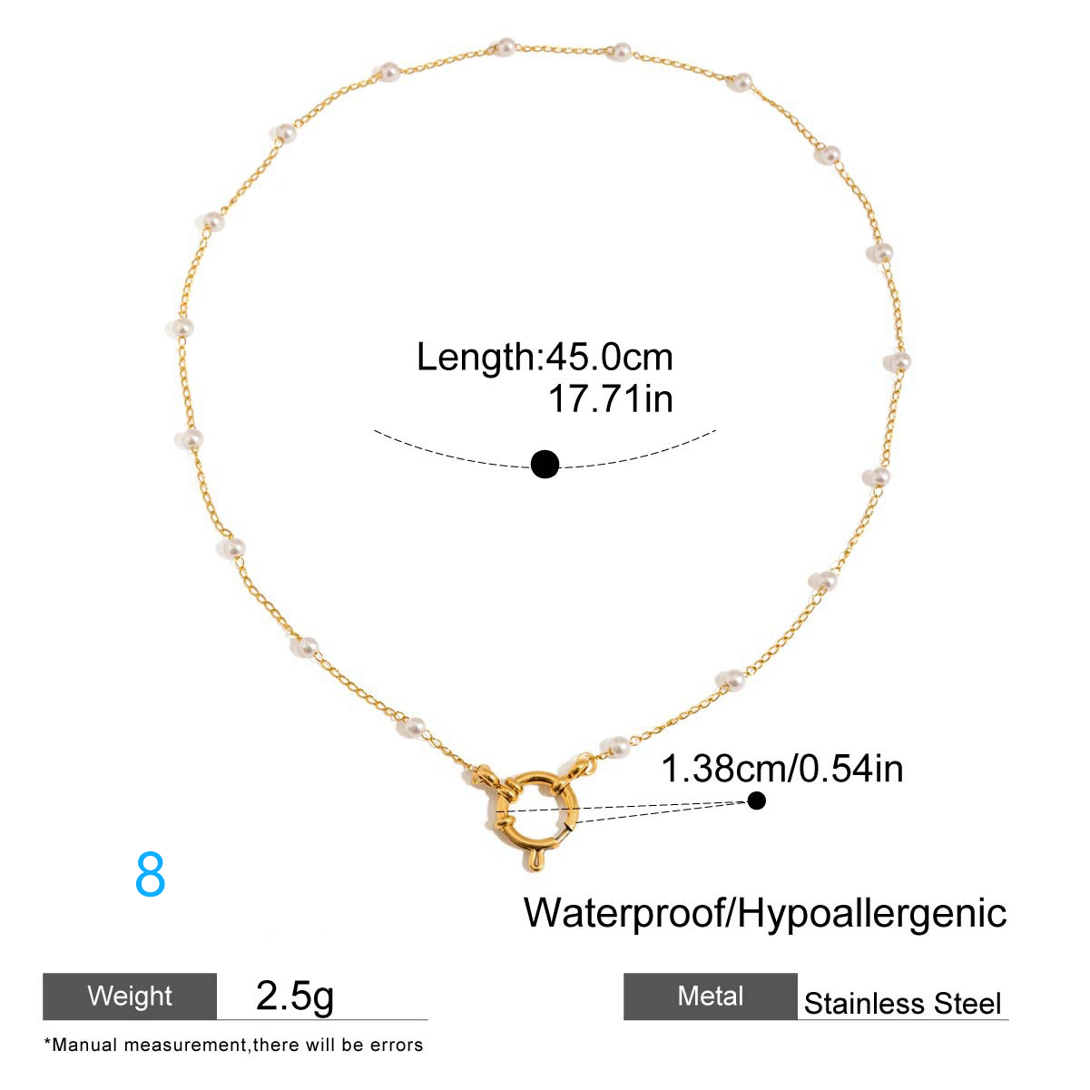 8 Styles Stainless Steel DIY Open Necklace for Pendant Matching