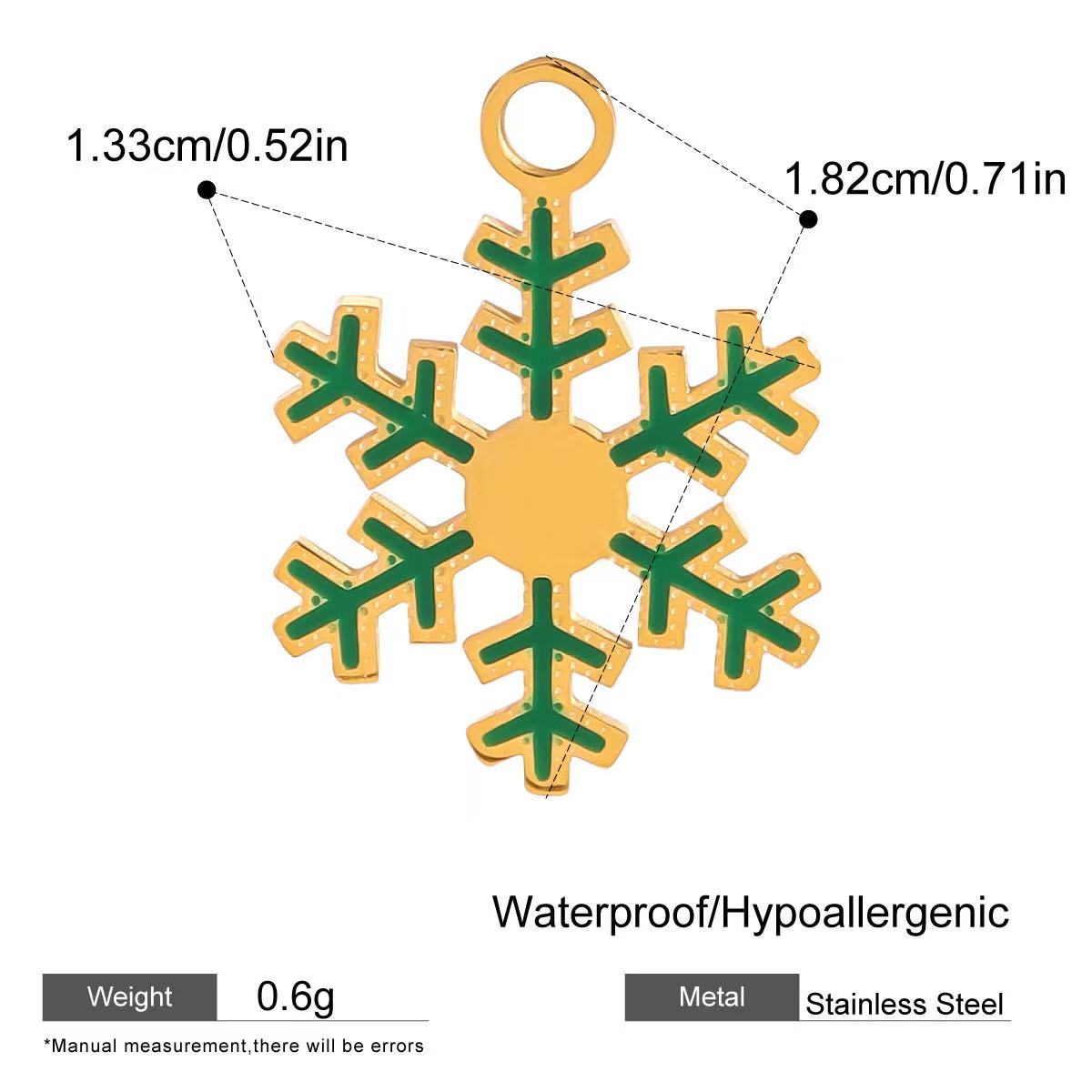 Christmas DIY Stainless Steel Pendant Customizable Necklace and Bracelet
