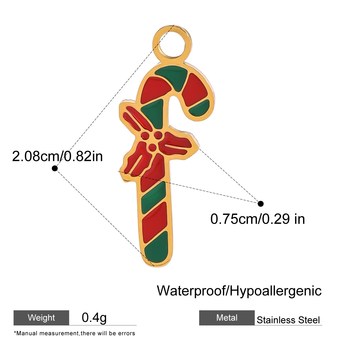 Christmas DIY Stainless Steel Pendant Customizable Necklace and Bracelet