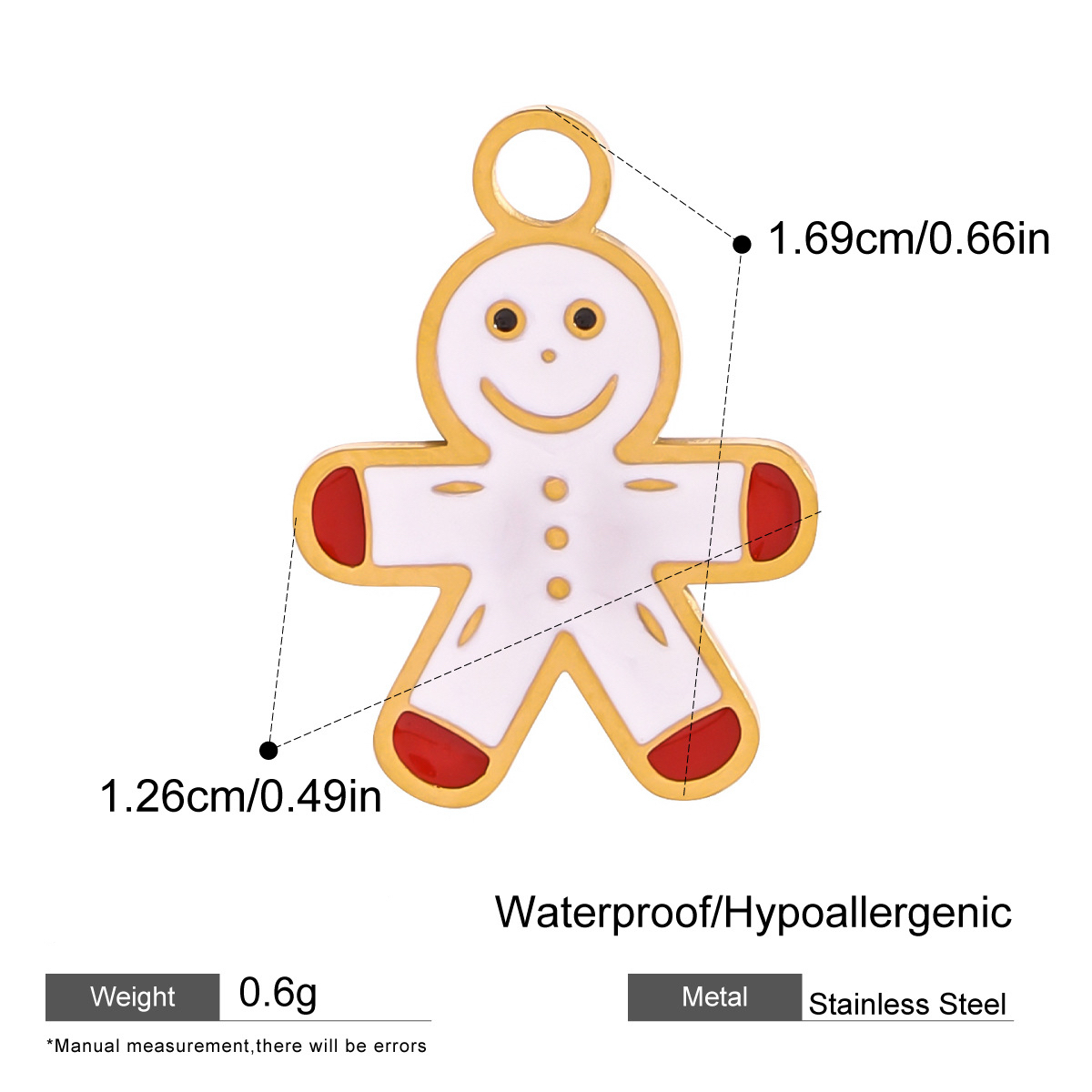 Christmas DIY Stainless Steel Pendant Customizable Necklace and Bracelet