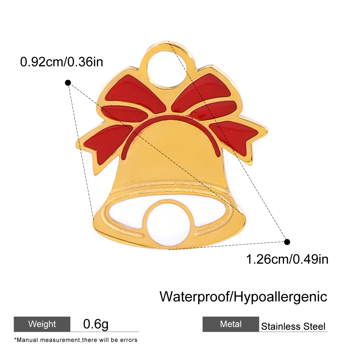 Christmas DIY Stainless Steel Pendant Customizable Necklace and Bracelet