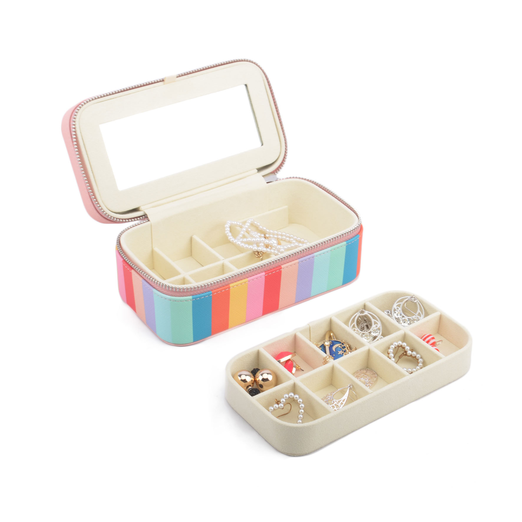 High Quality Rainbow Jewelry Box Customizable Pattern and Logo